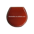 Men gender reel leather round coin pouch